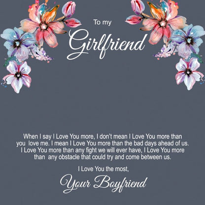 custom message card for girlfriend - Gifts For Family Online