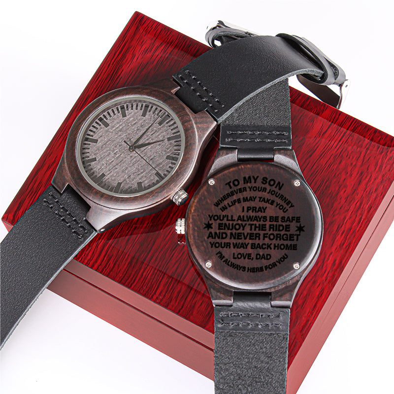 wooden watches engraved - Gifts For Family