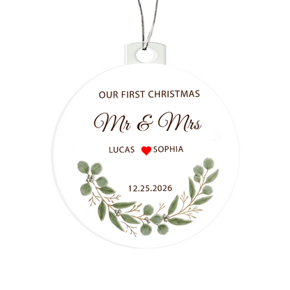 Acrylic Round Ornament Customized Double Sided