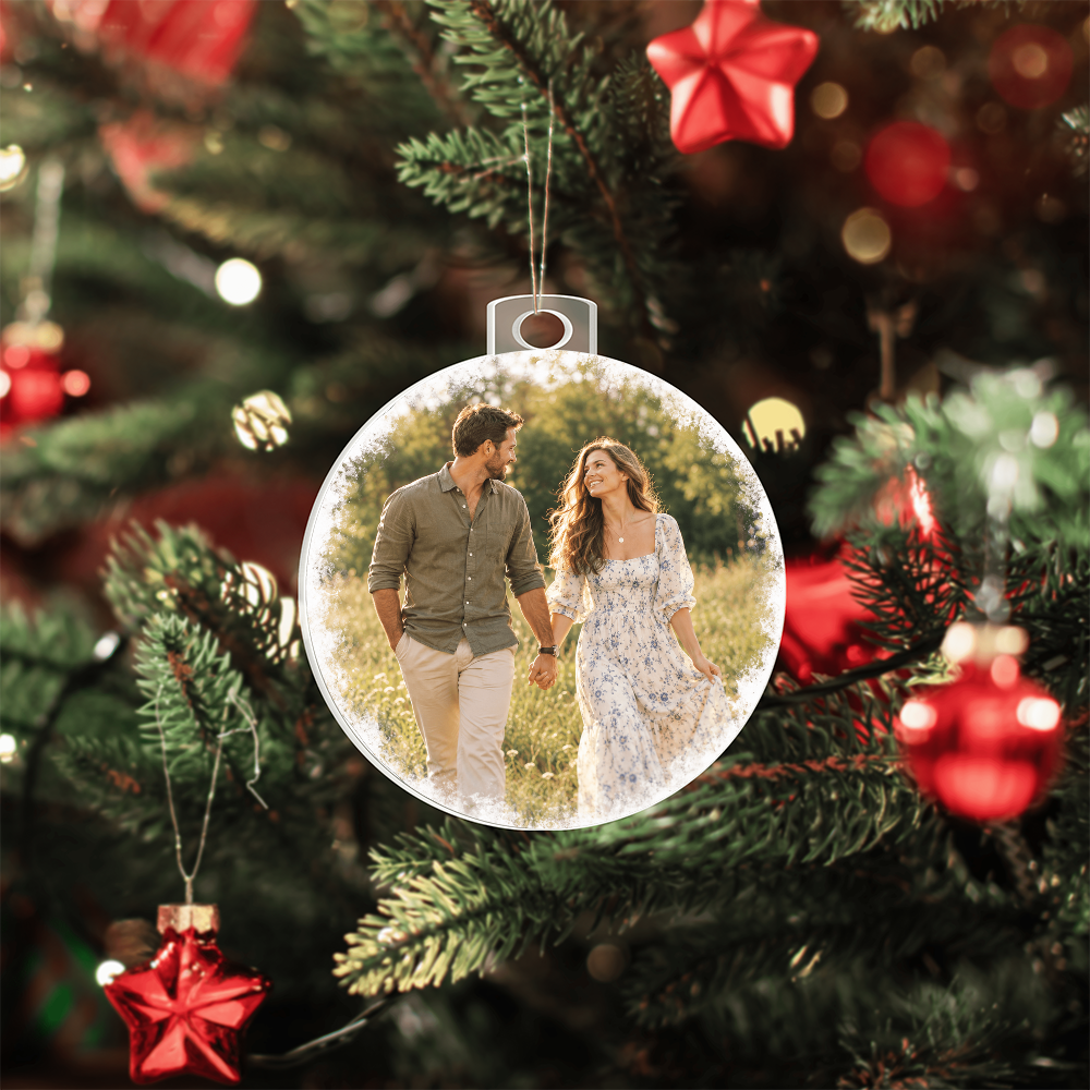 Acrylic Round Ornament Customized Double Sided