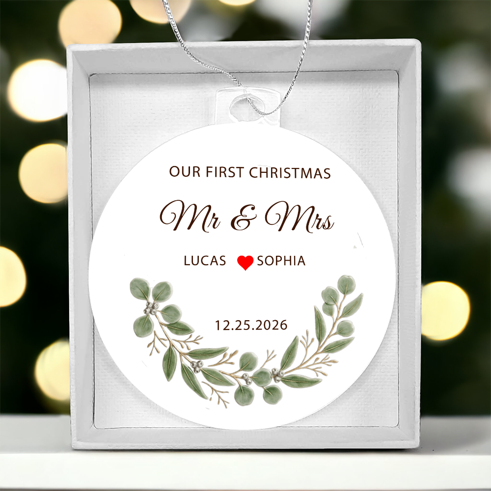 Acrylic Round Ornament Customized Double Sided