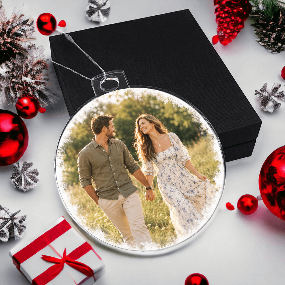Acrylic Round Ornament Customized Double Sided