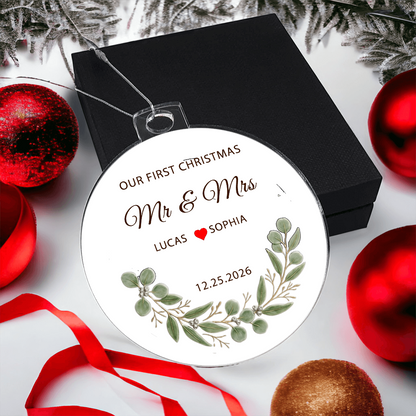 Acrylic Round Ornament Customized Double Sided
