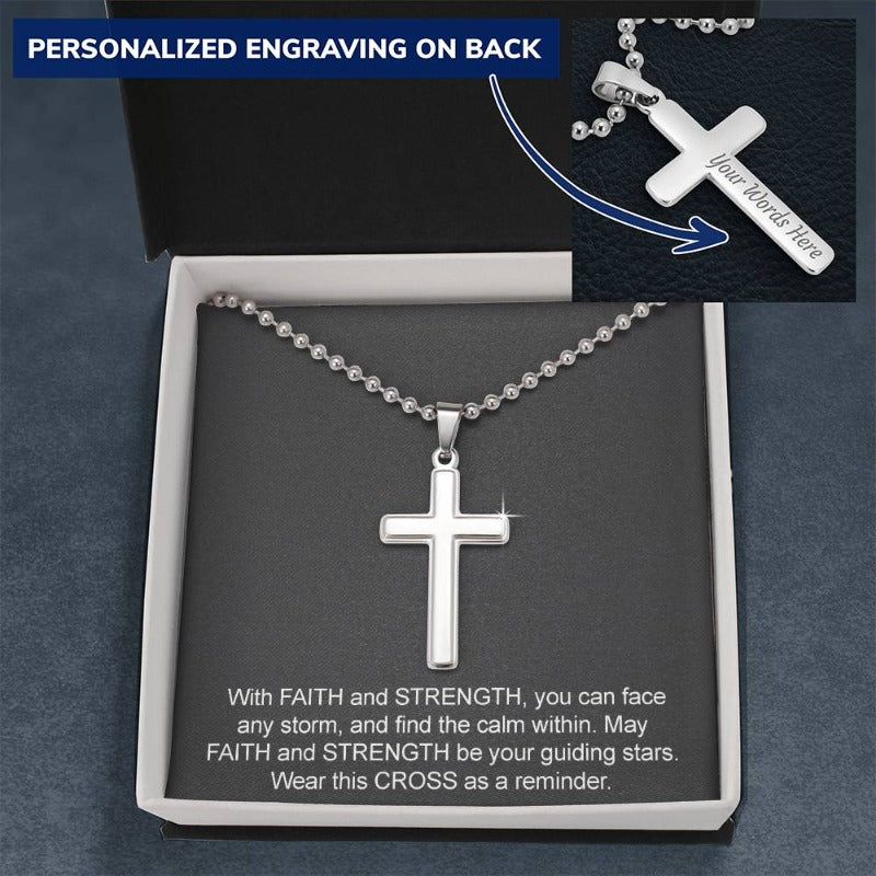 faith cross necklace - Gifts For Family Online