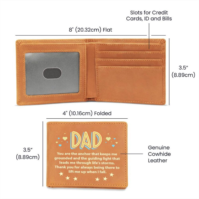  personalized dad wallet - Gifts For Family Online