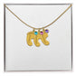 baby feet necklace with birthstone - Gifts For Family Online
