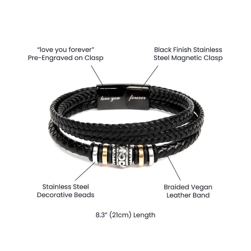 leather bracelet for dad - Gifts For Family Online