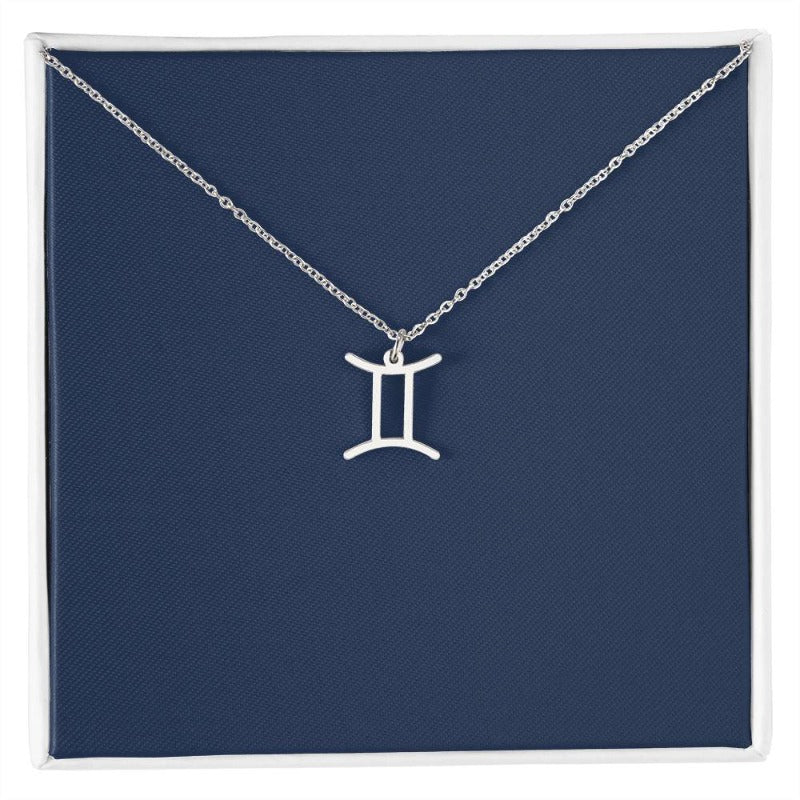 silver gemini necklace - Gifts For Family Online