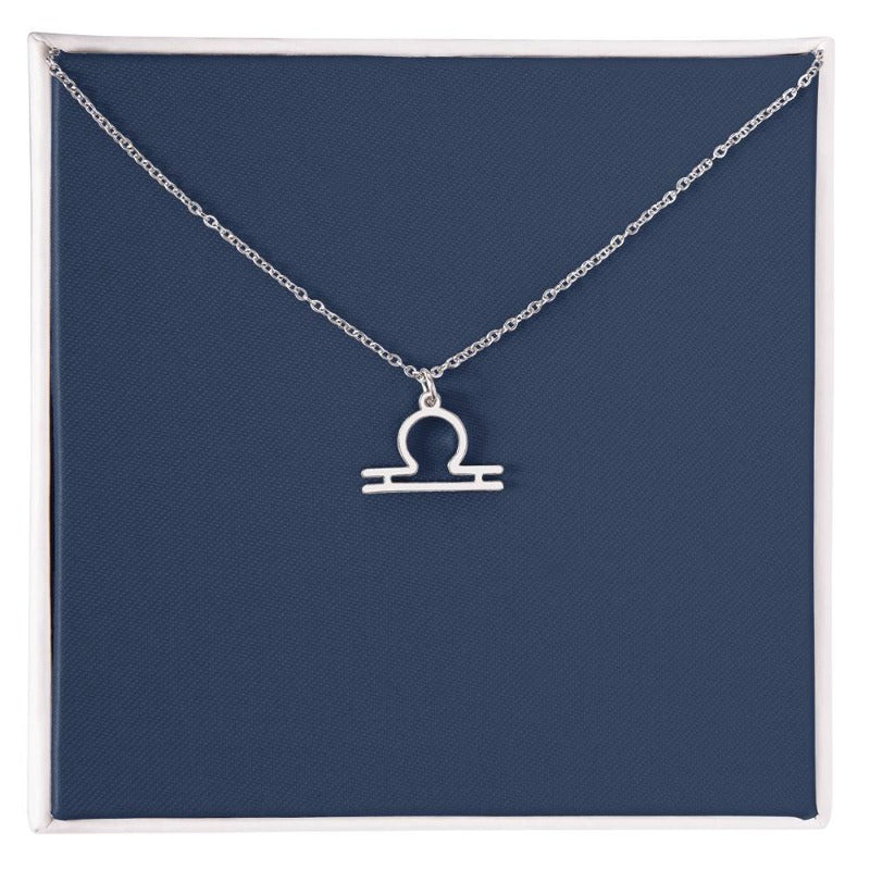 silver libra necklace - Gifts For Family Online