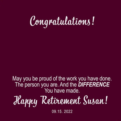 retirement card message - Gifts For Family Online