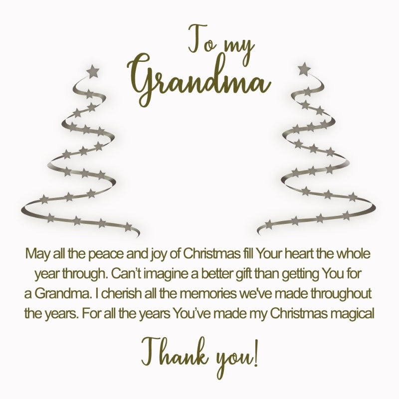 personalized message card for grandma - Gifts For Family Online
