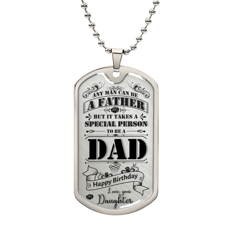engraved dad necklace - Gifts For Family Online
