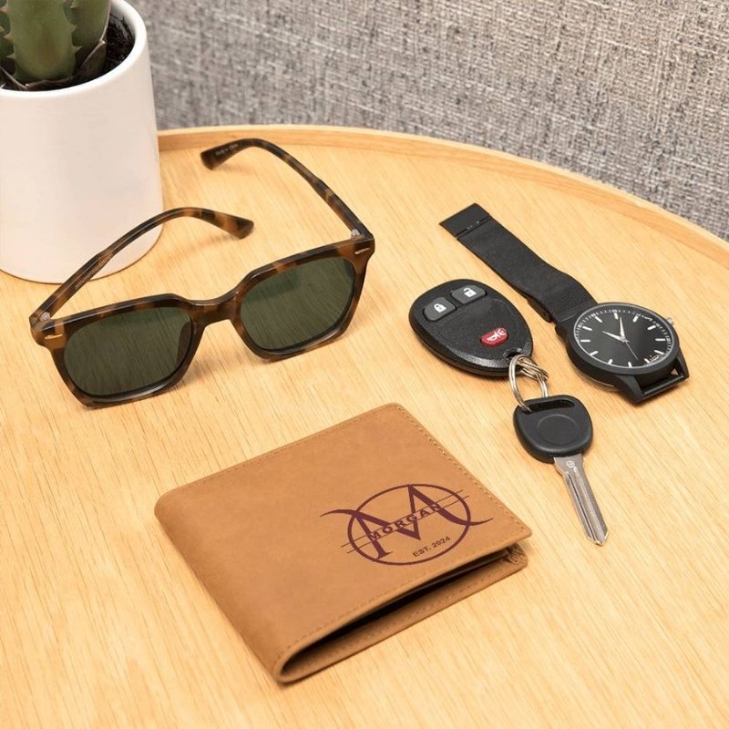 monogram wallet - Gifts For Family Online