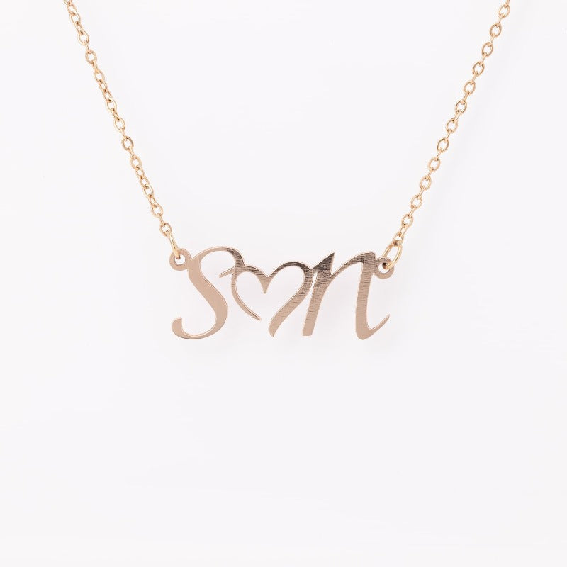 initial necklace pendant - Gifts For Family Online