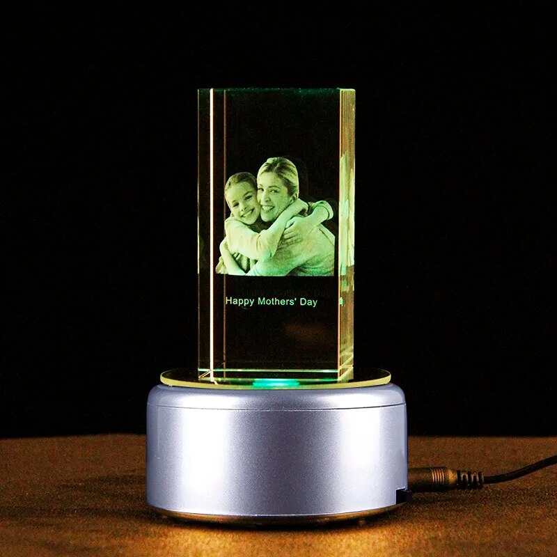 3d crystal photo - Gifts For Family Online