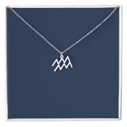 silver aquarius necklace - Gifts For Family Online