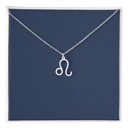 silver leo necklace - Gifts For Family Online