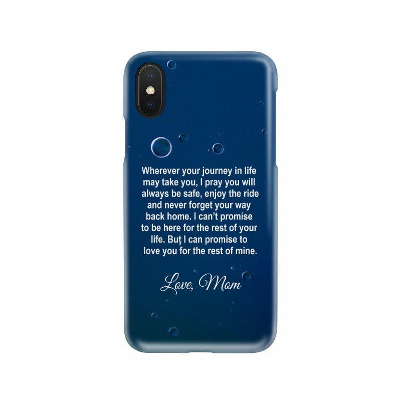 Personalized Phone Cases Mother To Son Gift - Gifts For Family Online