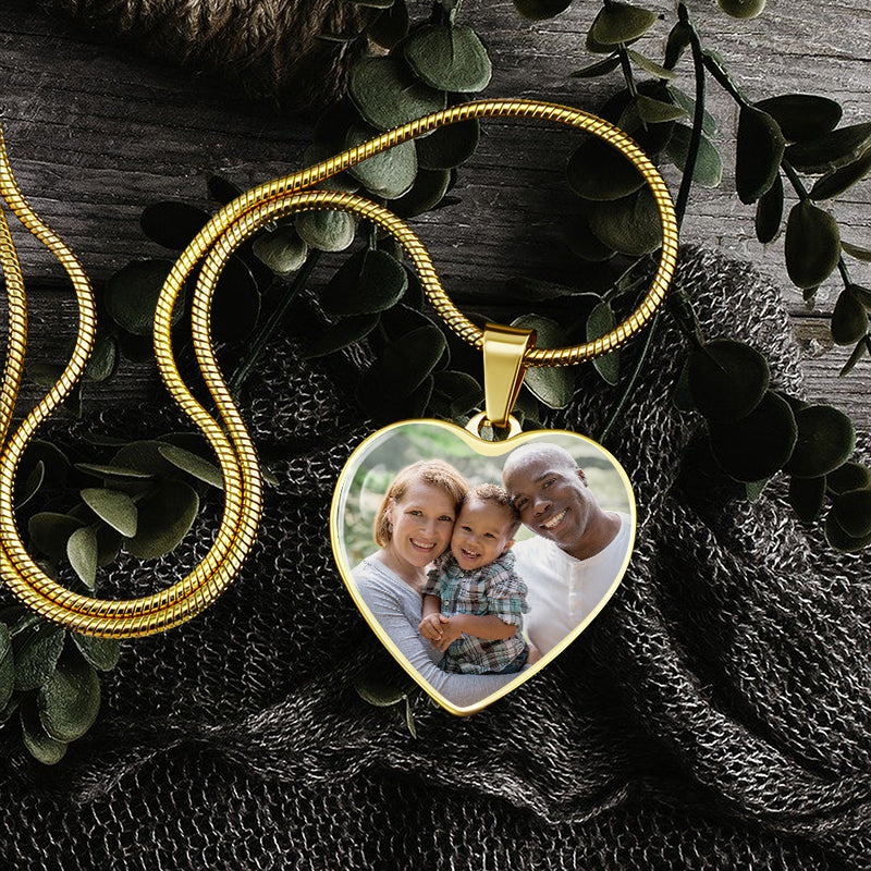 in loving memory necklace with picture - Gifts For Family Online
