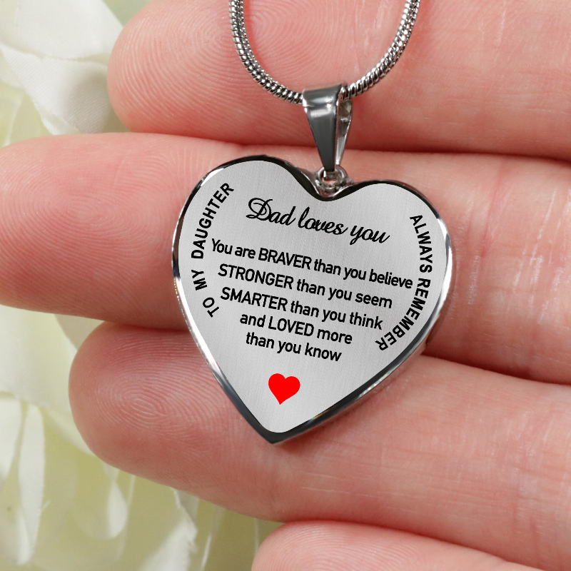 Dad To Daughter Necklace - Gifts For Family Online