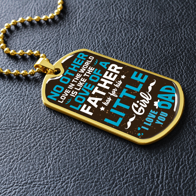Father daughter dog tag necklace shop