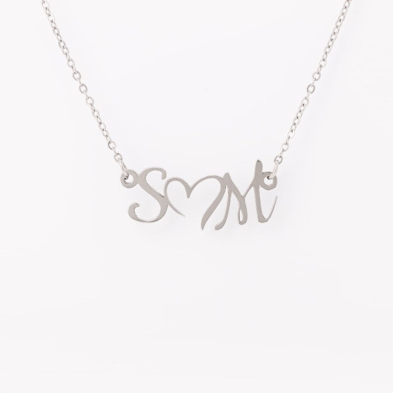 initials necklace - Gifts For Family Online