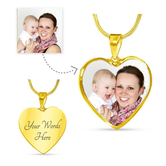 photo necklace for mom - Gifts For Family Online