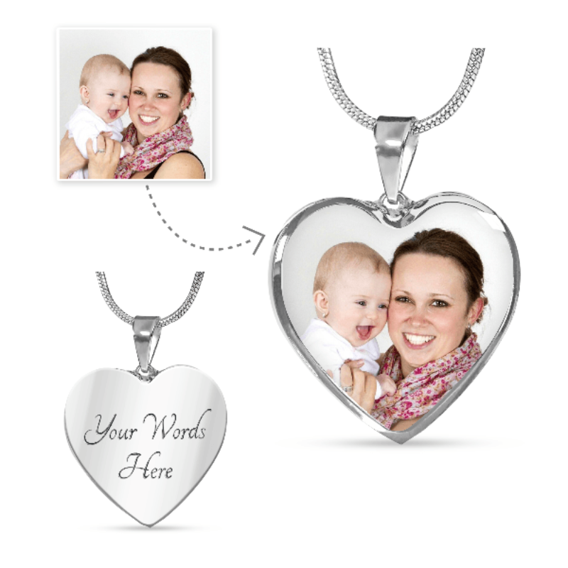 personalized photo necklace - Gifts For Family Online