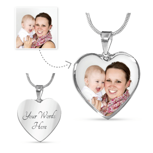 personalized photo necklace - Gifts For Family Online