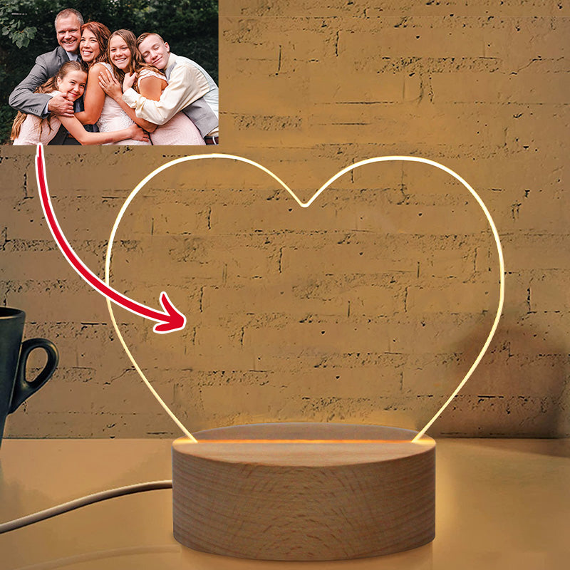 custom photo 3d lamp - Gifts For Family Online