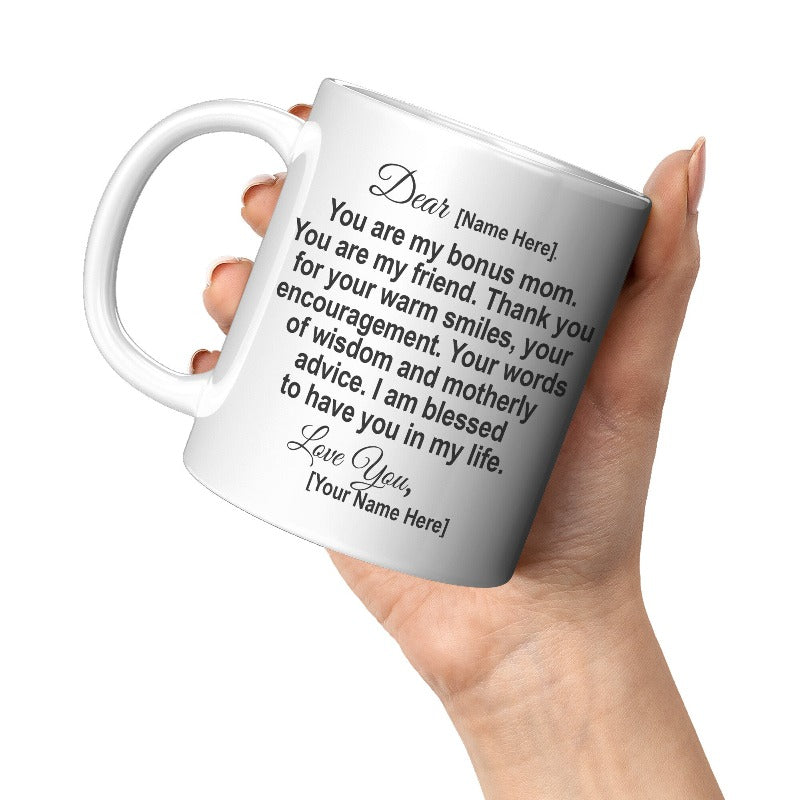 bonus mom coffee mug - Gifts for Family Online