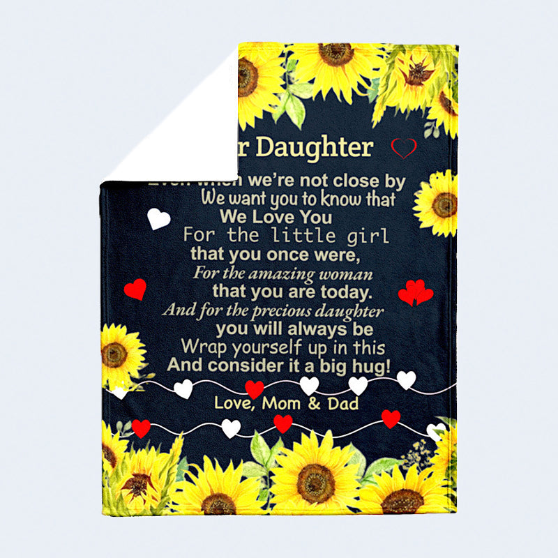 daughter blanket from dad - Gifts For Family Online