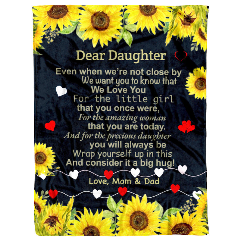 to my daughter blanket - Gifts For Family Online