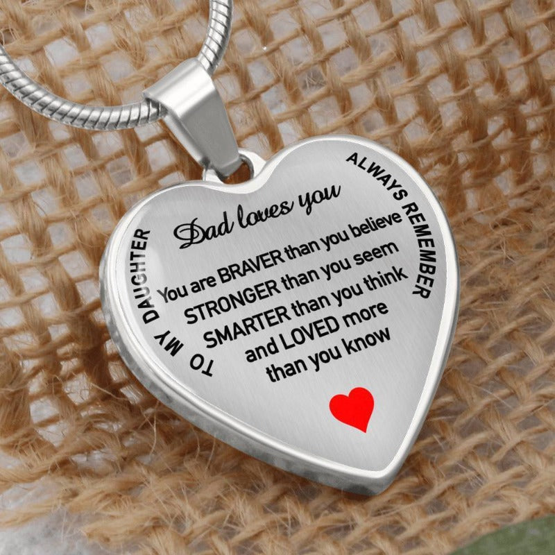 father daughter necklace - Gifts For Family Online