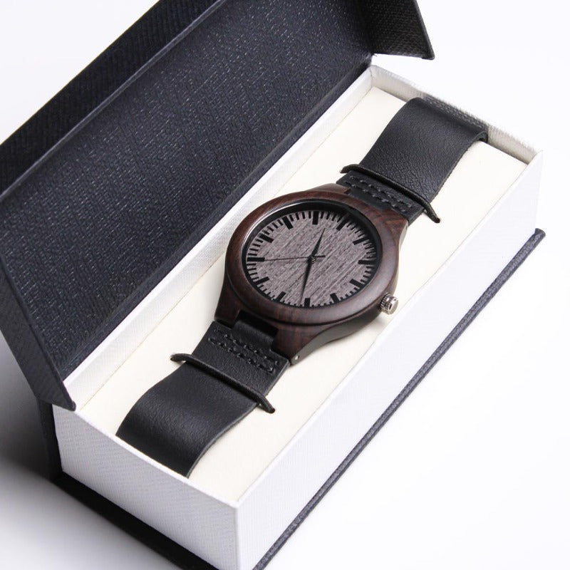 wooden watches engraved - Gifts For Family Online