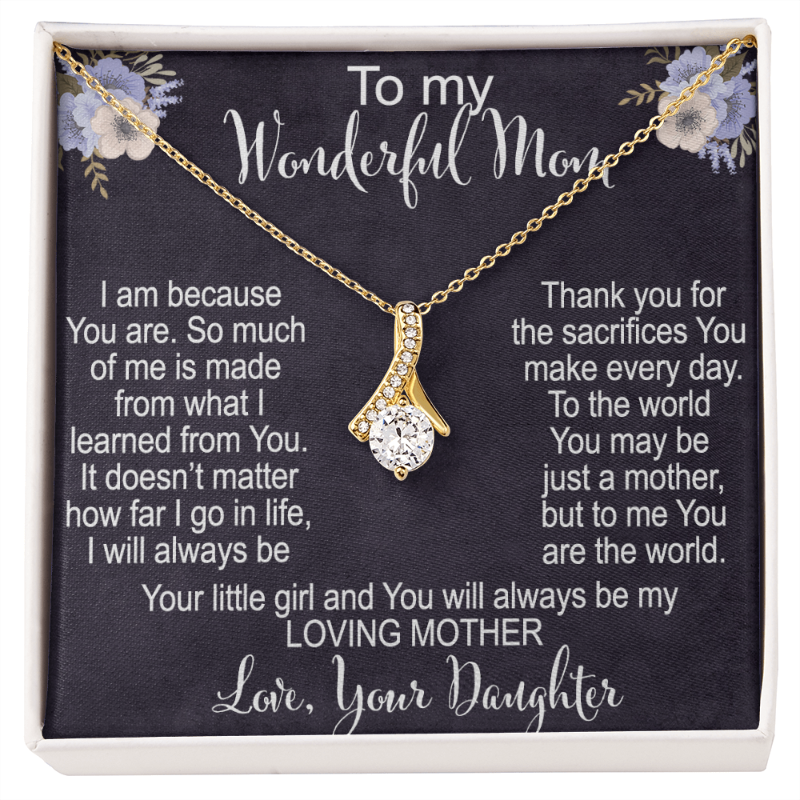 daughter to mother necklace - Gifts For Family Online