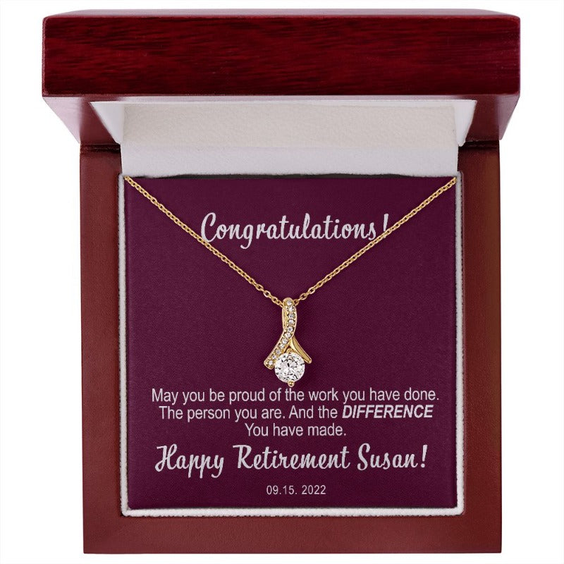 retirement necklace - Gifts For Family Online