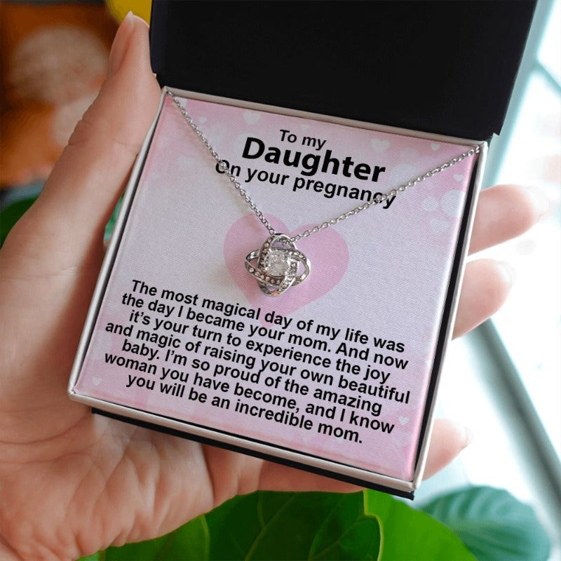 daughter love knot necklace - Gifts For Family Online