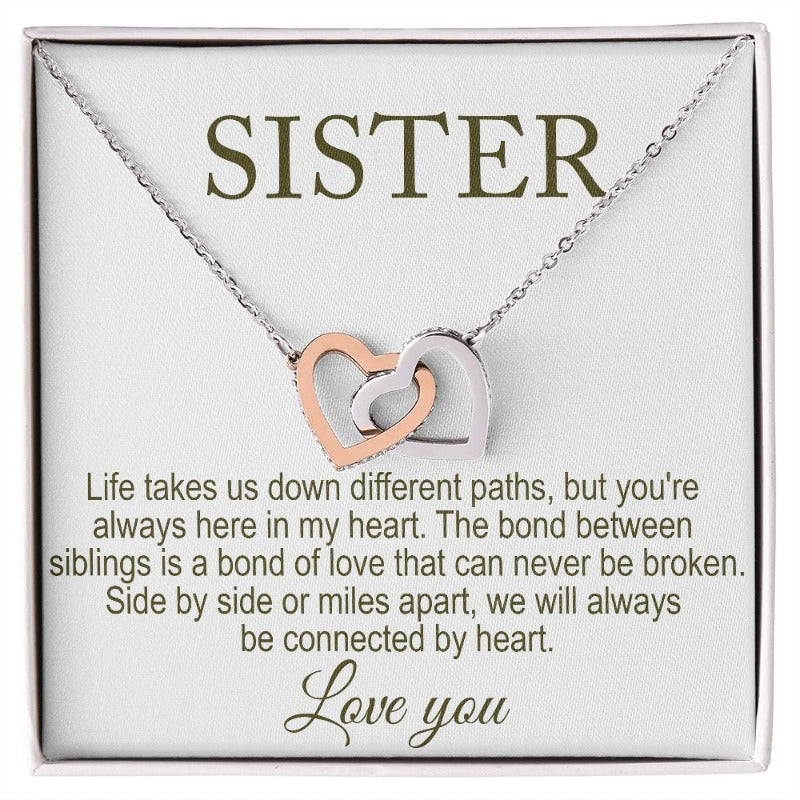 sister necklace - Gifts For Family Online