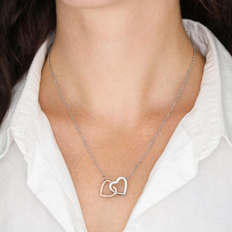 interlocking heart necklace - Gifts For Family Online