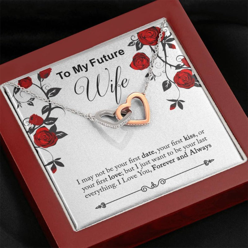 interlocking heart necklace - Gifts For Family Online