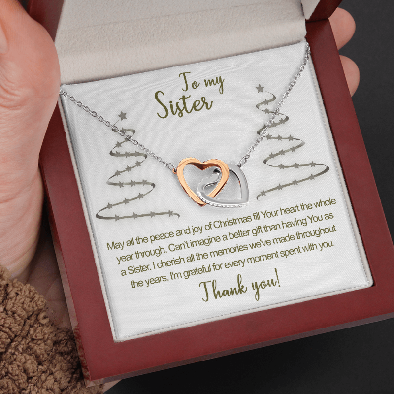 sister necklace silver - Gifts For Family Online