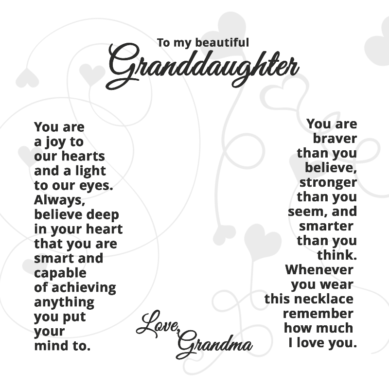 granddaughter gifts from grandparents - Gifts for Family Online
