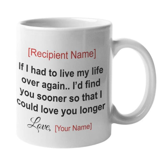 personalised message mugs - Gifts For Family Online